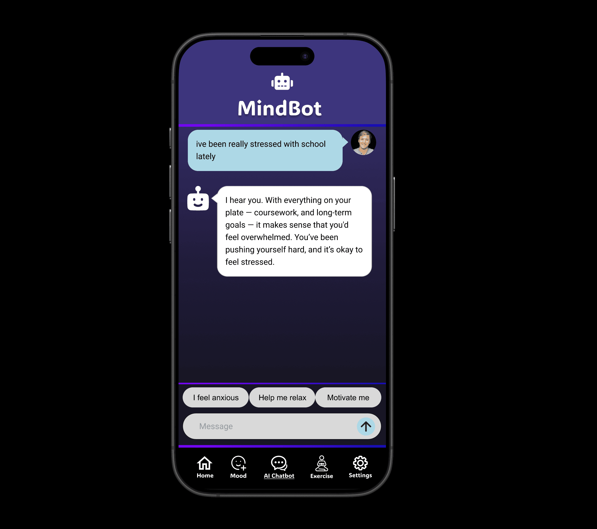 MindMap high-fidelity app screens