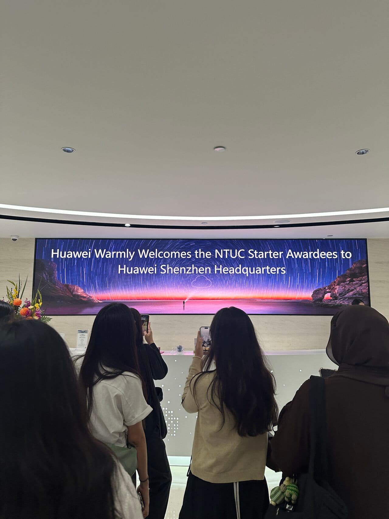 NTUC Starter Awardees welcomed at Huawei's Shenzhen headquarters