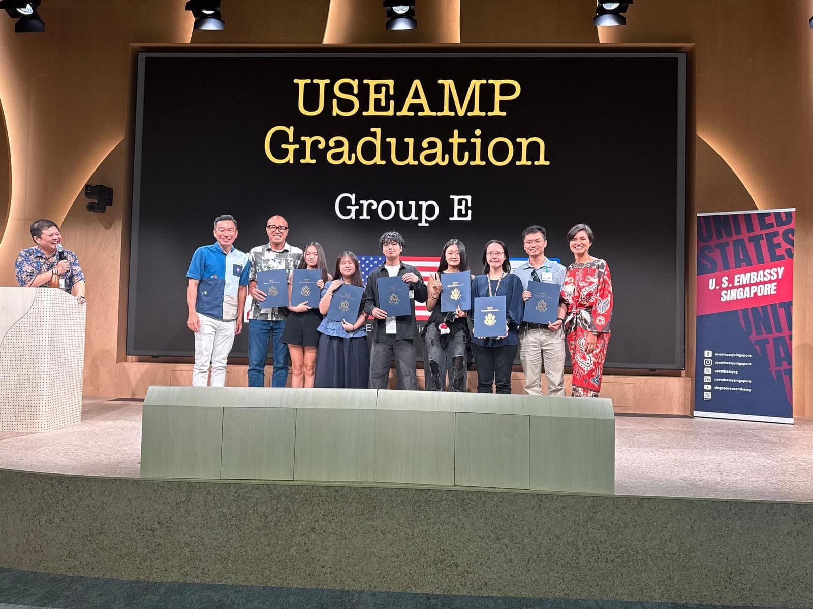 USEAMP Group E graduation ceremony at the U.S. Embassy Singapore